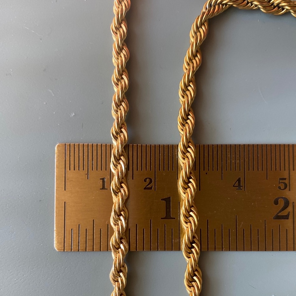 Two Antique Gold Rope Necklaces - Picture 5 of 5